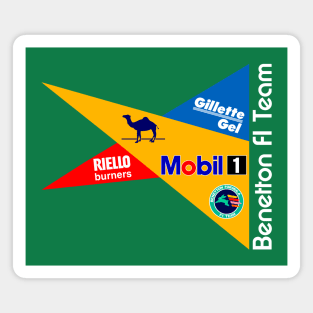 Benetton F1 Team 80's Vintage Art Magnet